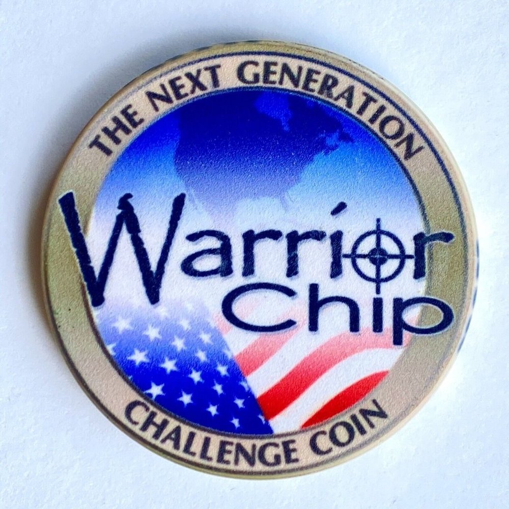 Warrior Chip Next Generation Military & Law Enforcement Challenge Coin 1.7”